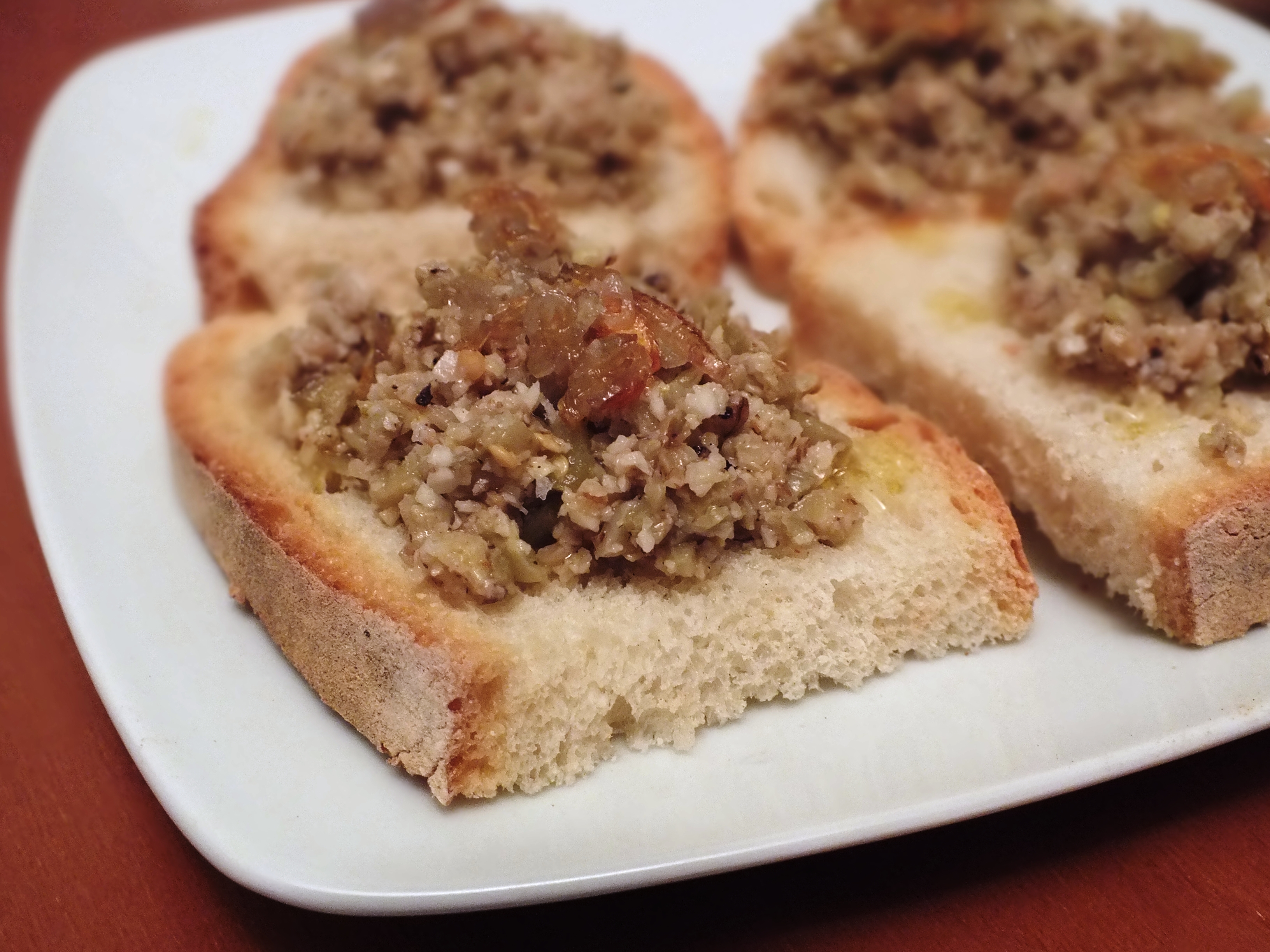 Crostini di melanzana, una coincidenza