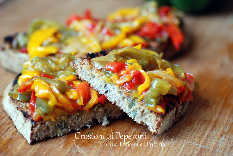 Crostoni ai peperoni