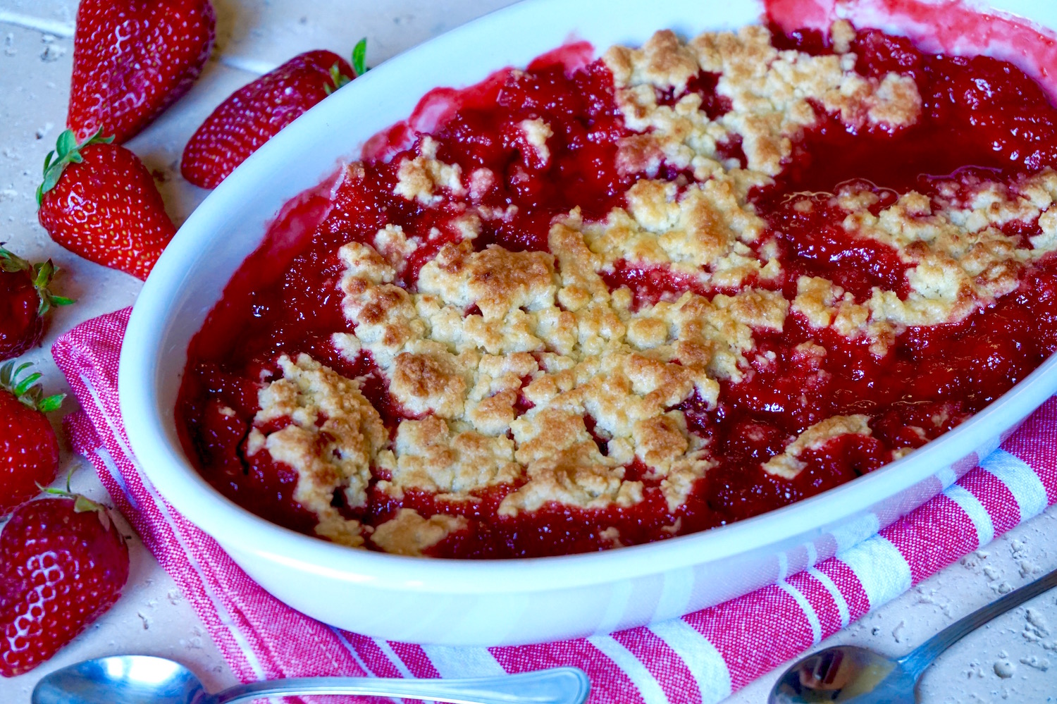 Crumble di fragole
