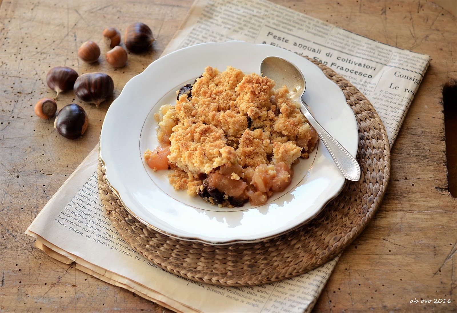 Crumble di frutta autunnale