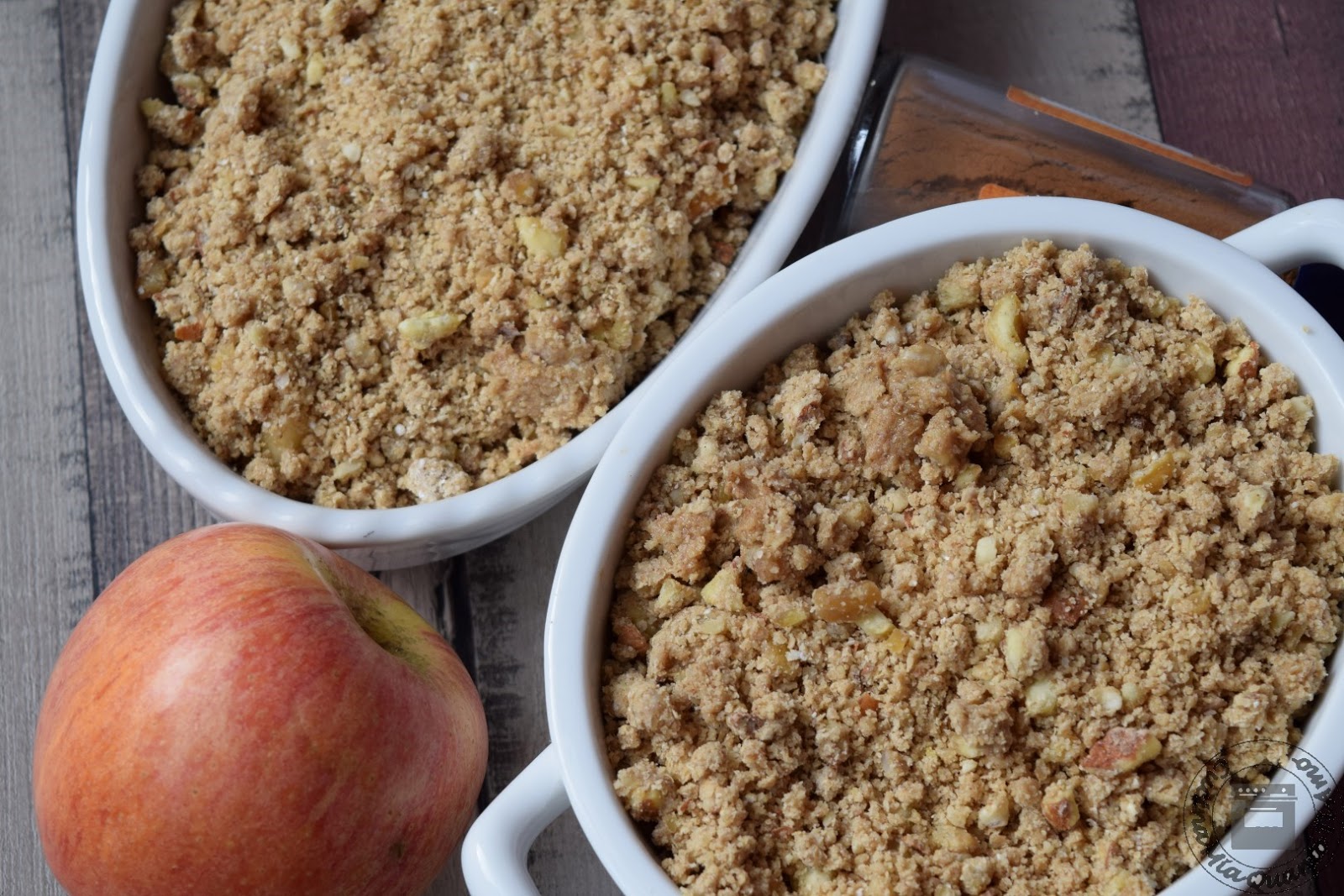 Crumble di frutta e castagne