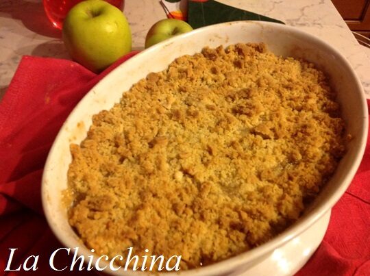 Crumble di mele e mandorle