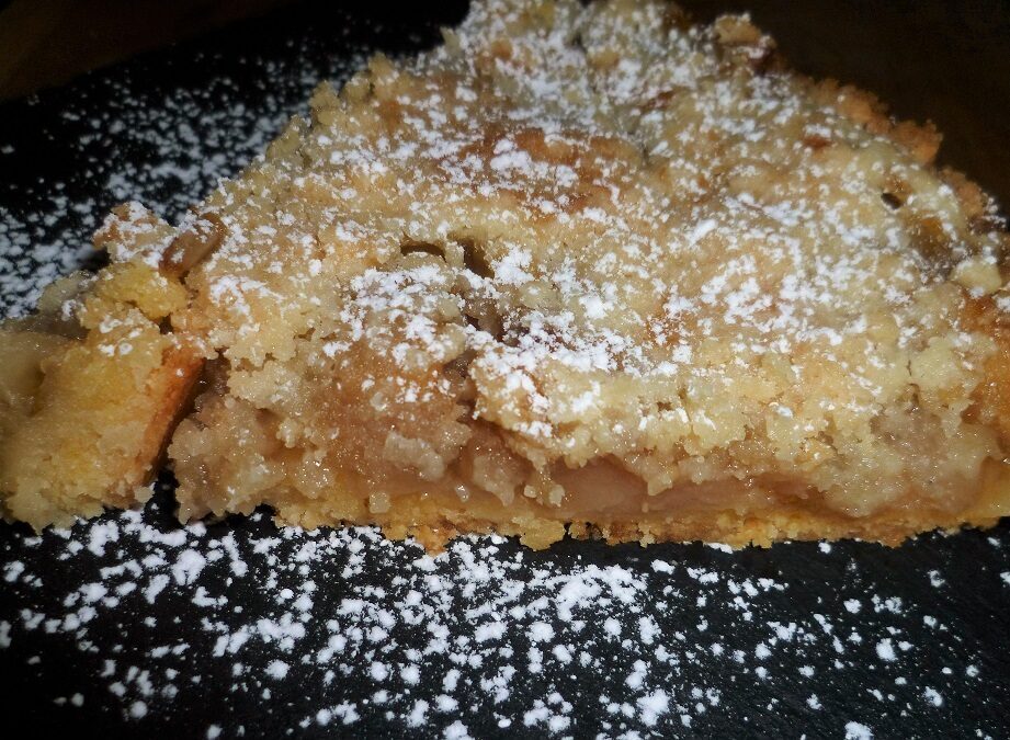 Crumble di mele e pinoli