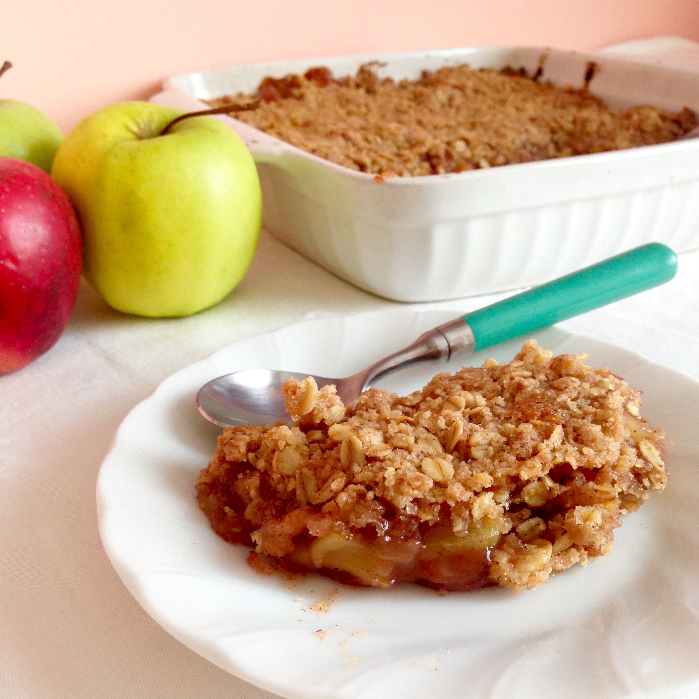Crumble di mele ricco