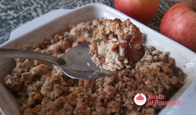 Crumble di mele vegan