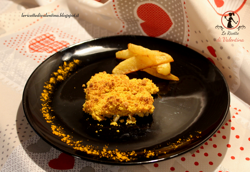 Crumble di merluzzo con farina fumetto di mais pignulet