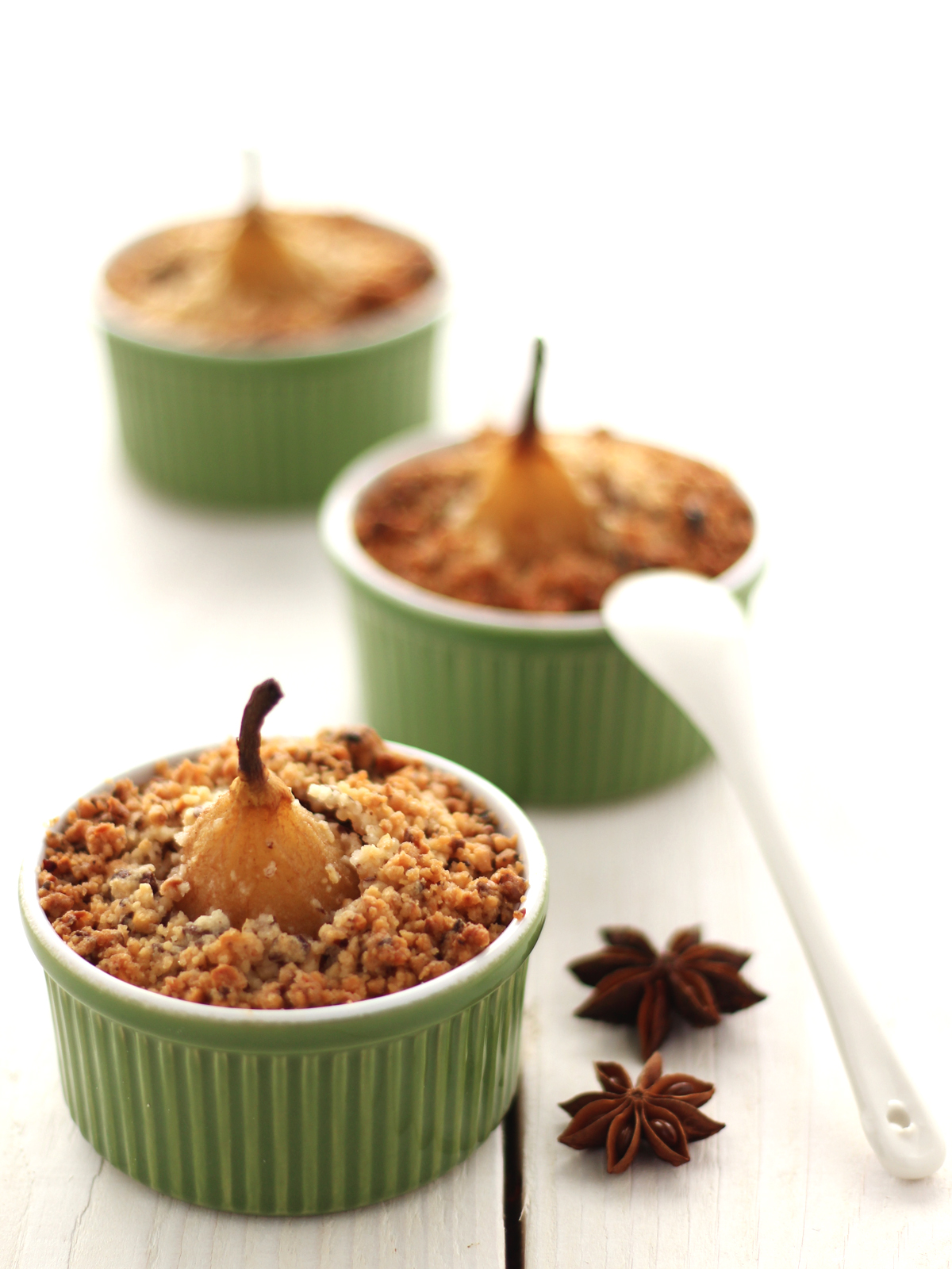 Crumble di pere speziate