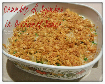 Crumble di sgombro in bechamel sauce