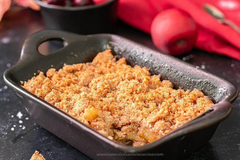 Crumble integrale di mele goloso