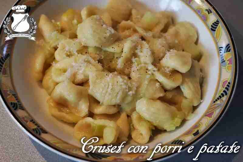 Cruset con porri e patate