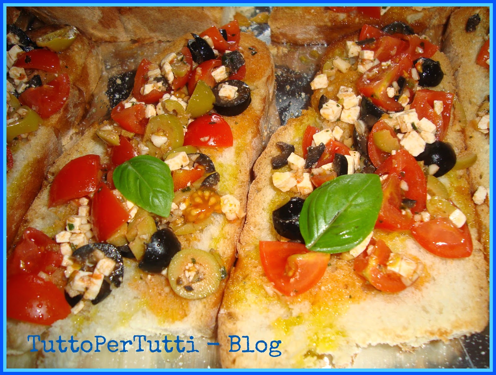 Cucina – antipasti – bruschetta a modo mio