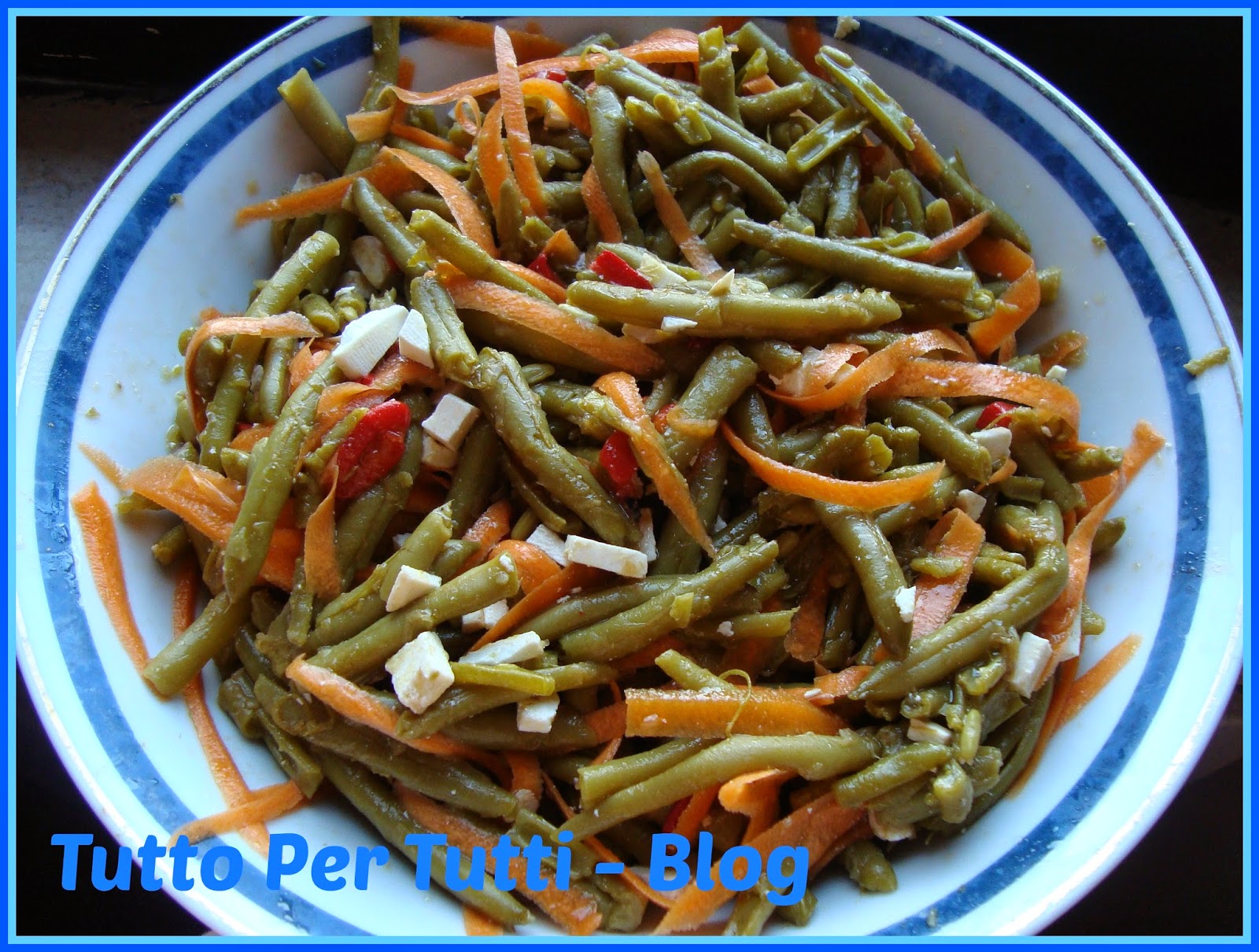 CUCINA- CONTORNO - INSALATA FRESCA DI FAGIOLINI
