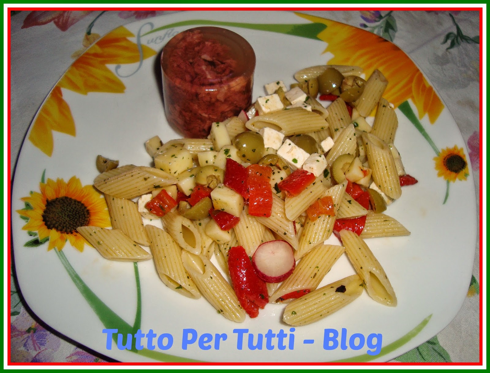 CUCINA – PRIMI PIATTI – INSALATA DI PASTA PRO NAZIONALE – speciale football