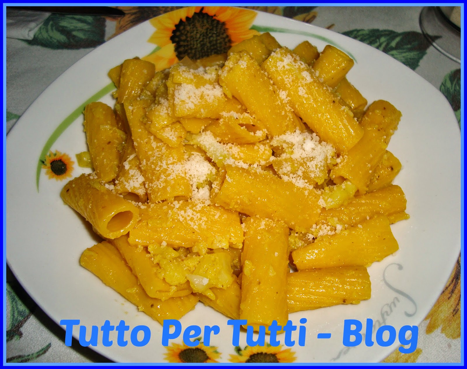 Cucina – primi piatti – tortiglioni cavolfiore e zafferano