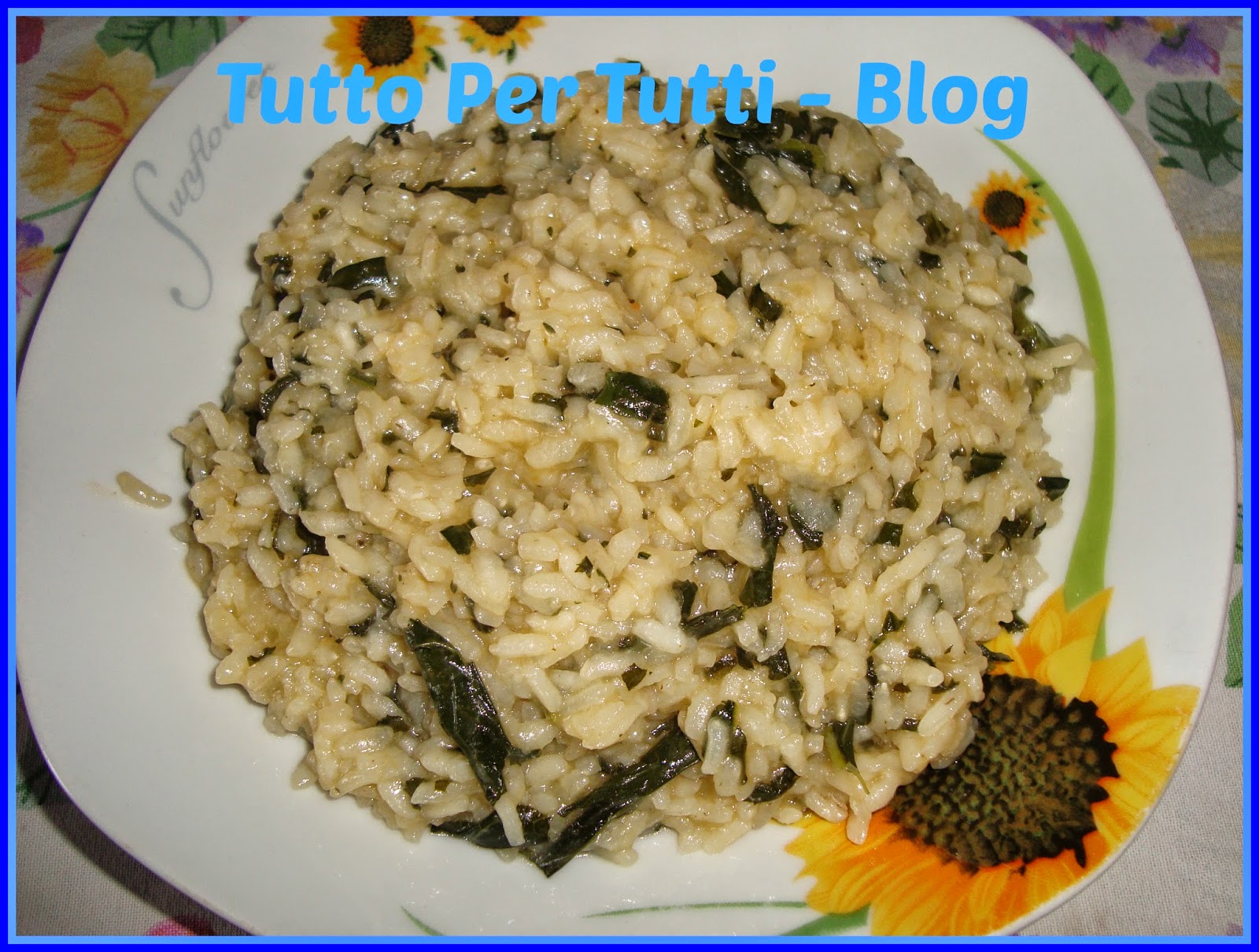 CUCINA – PRIMO PIATTO – RISOTTO ALLE CIME DI RAPA