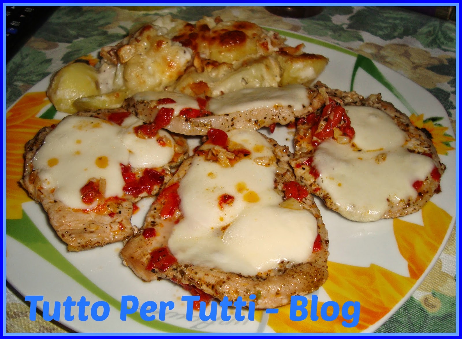 Cucina – secondi piatti – fettine di lonza con mozzarella