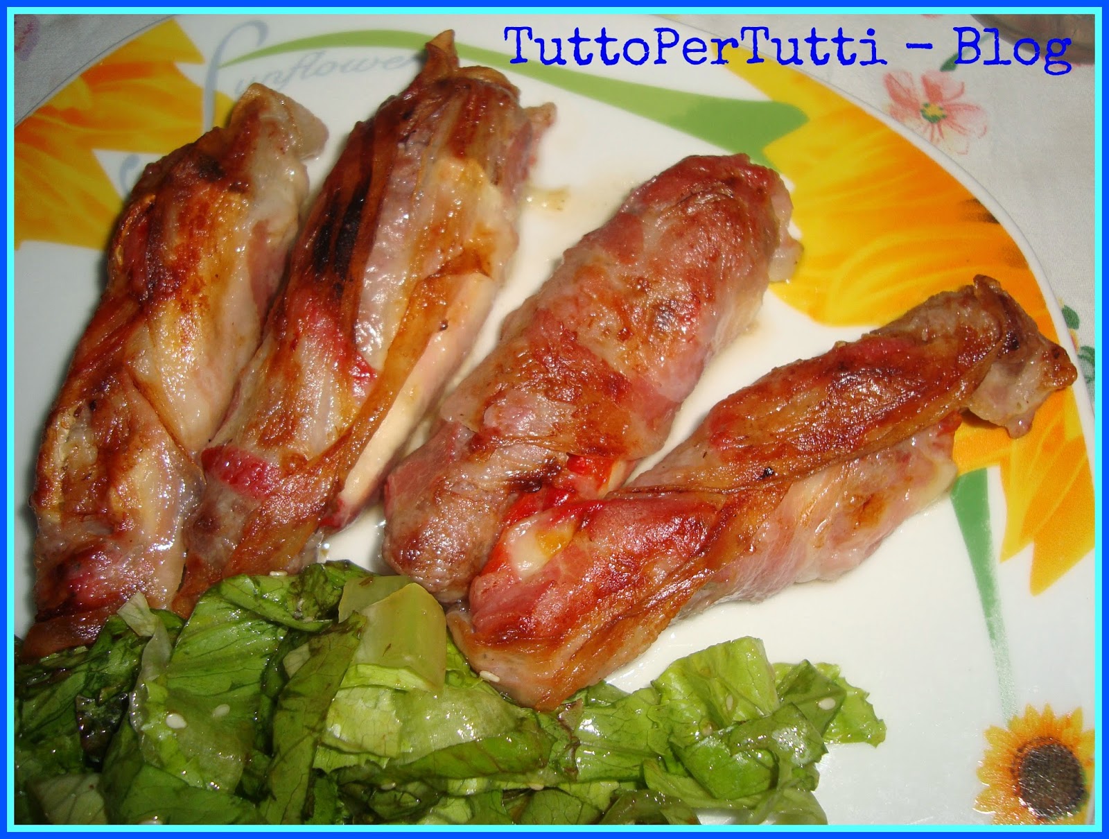 Cucina – secondo piatto – involtini con luganega e brie