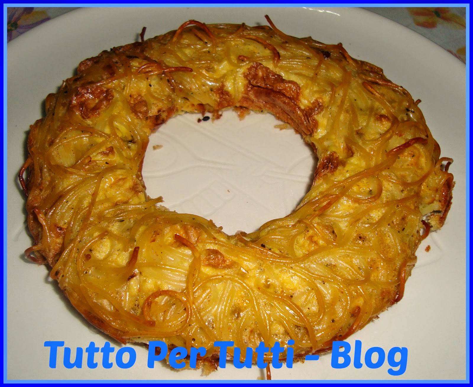 CUCINA – TORTE SALATE & CO – CORONCINA DI SPAGHETTI