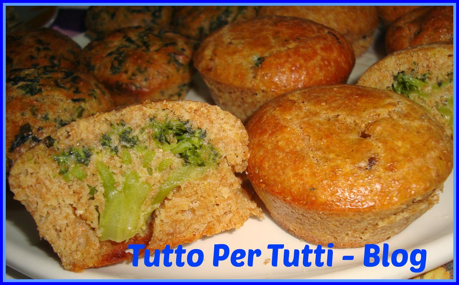 Cucina – torte salate & co – muffins salati di farina integrale con broccoli