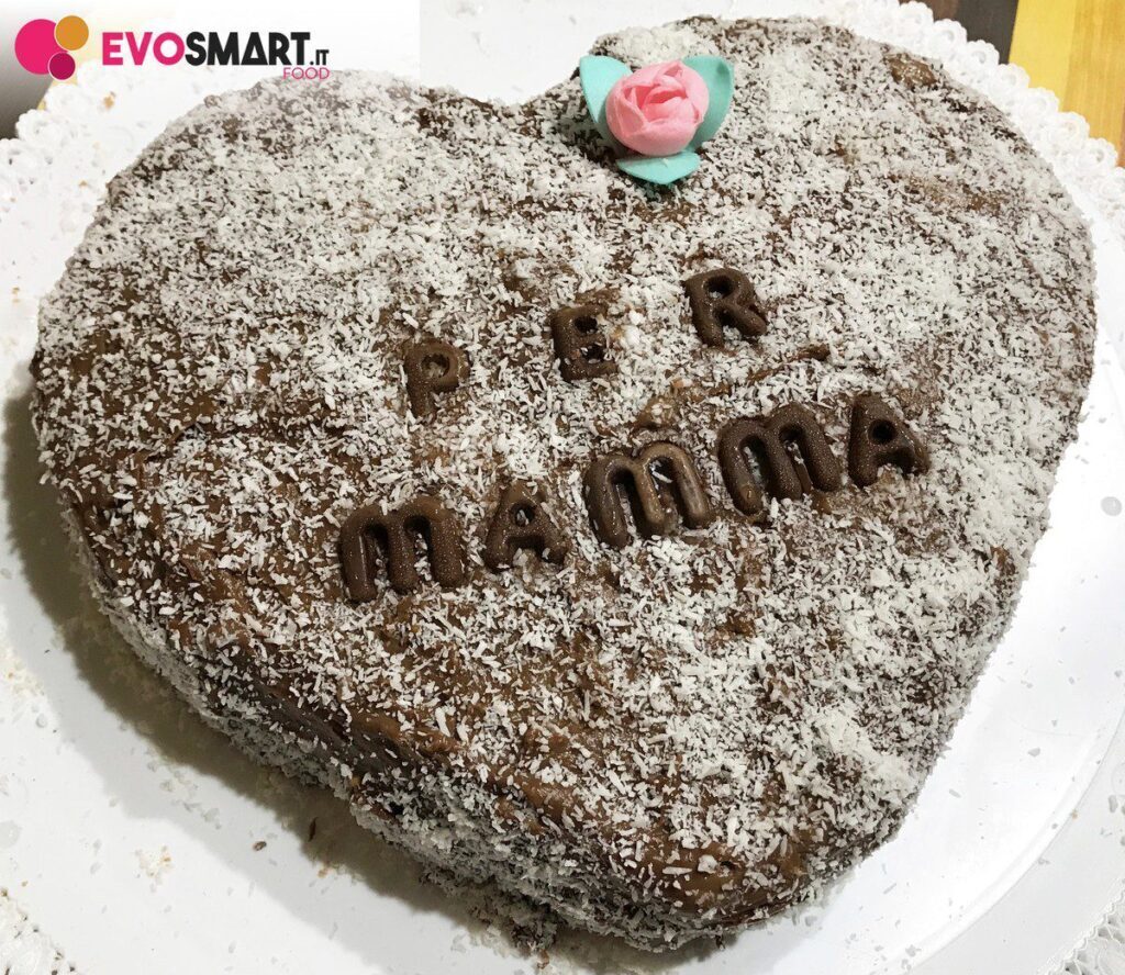 Cuore di crema pasticcera al cioccolato
