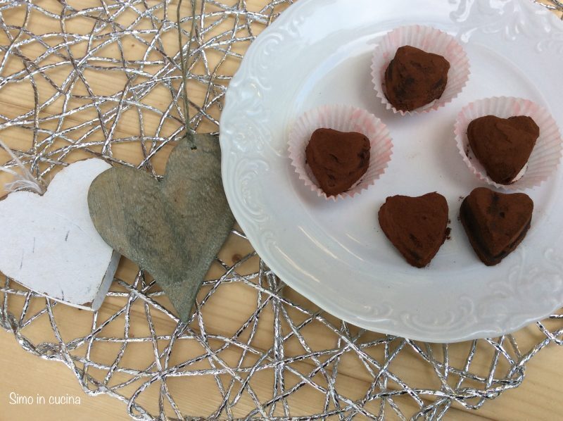 Cuori al cioccolato e mascarpone