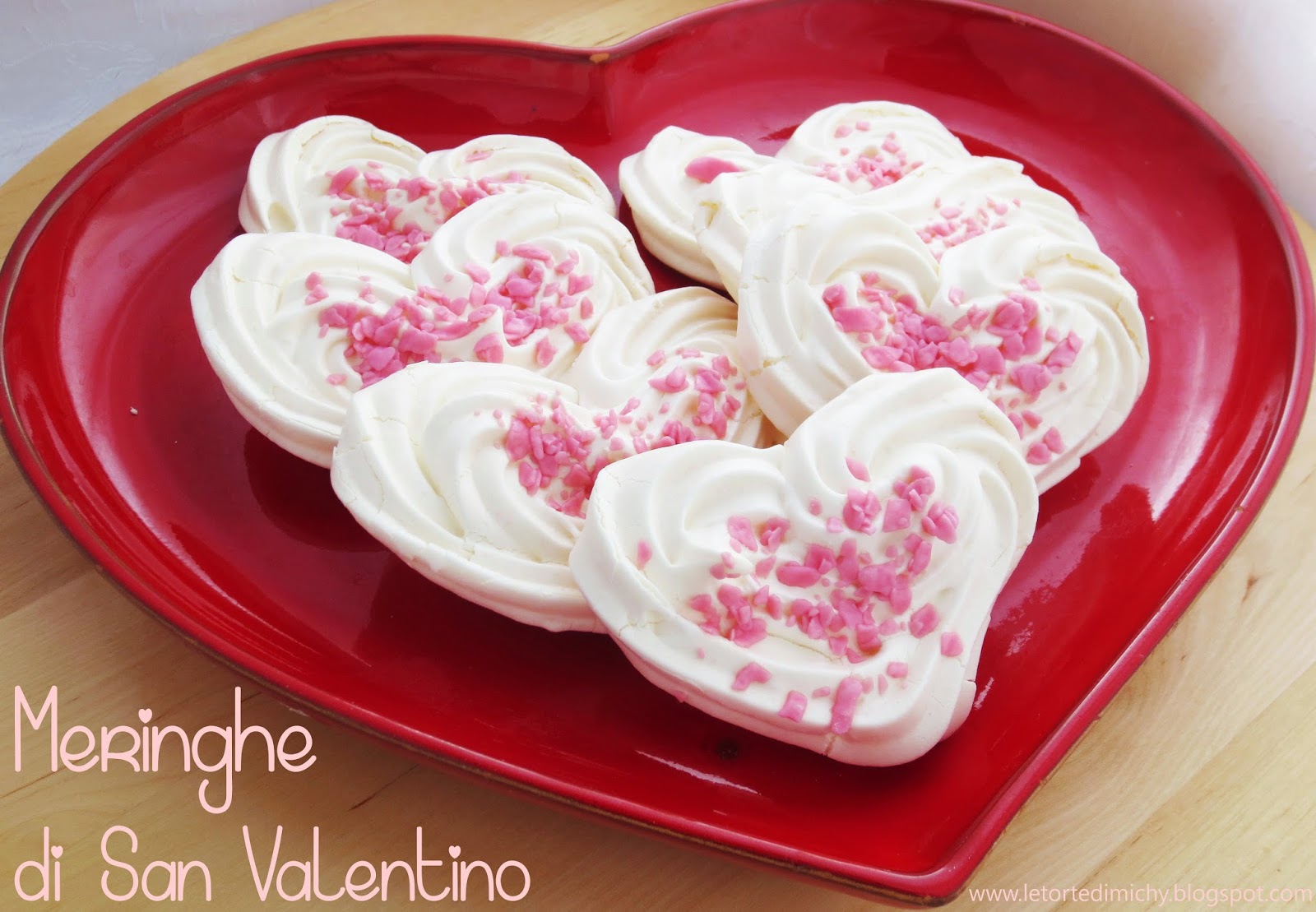 Cuori di meringhe di san valentino
