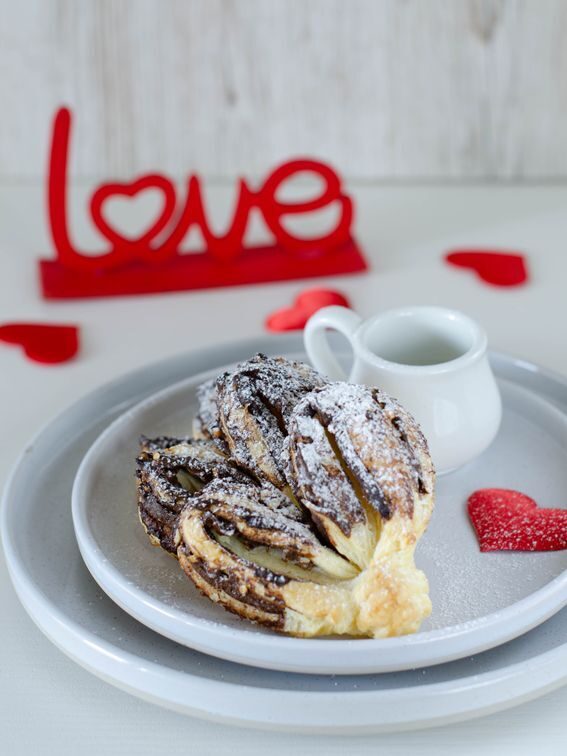 Cuori di pasta sfoglia per san valentino
