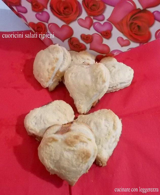 Cuoricini salati ripieni – lievito madre