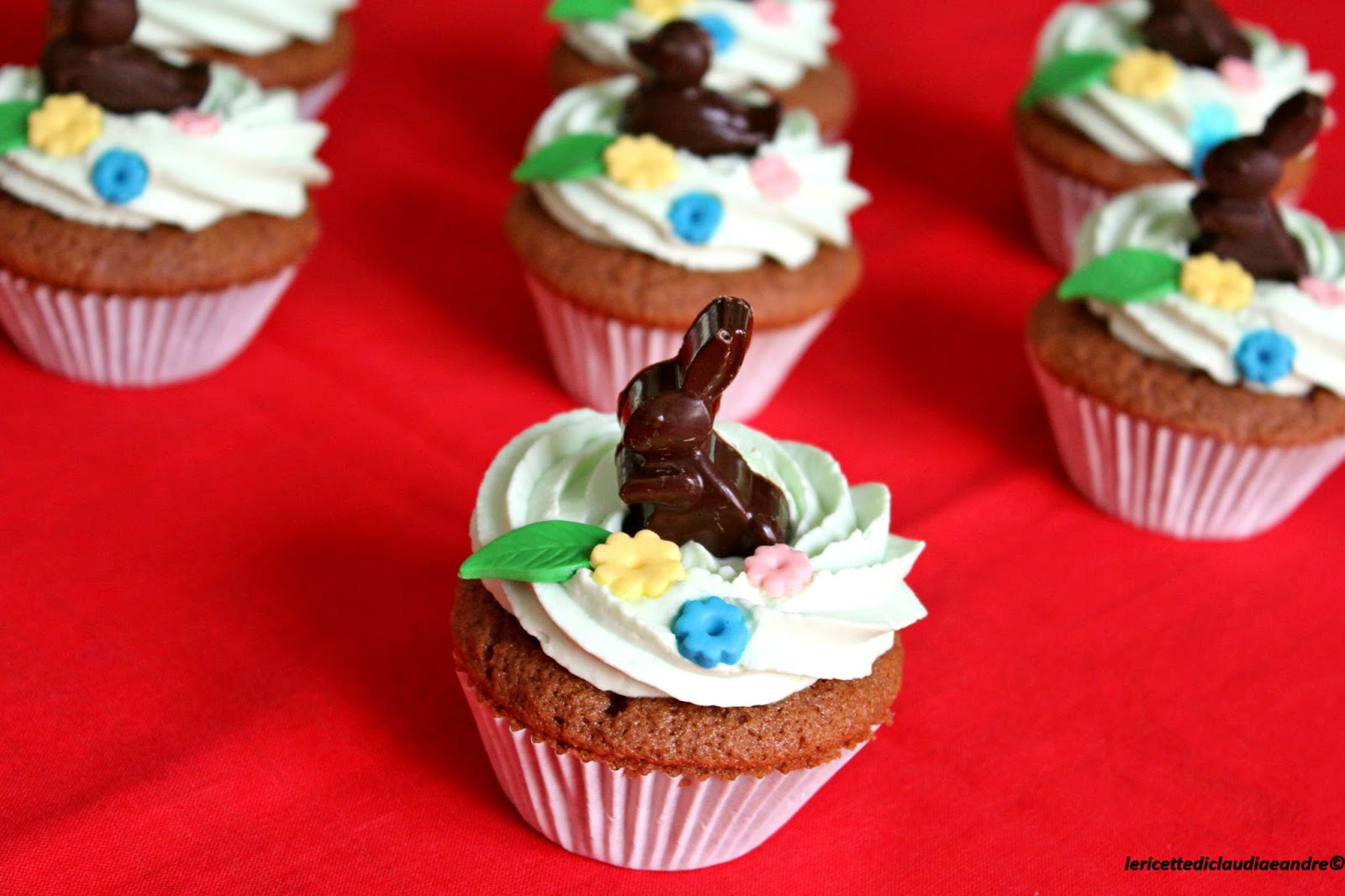 Cupcake Primaverile con cioccolato e crema al mascarpone
