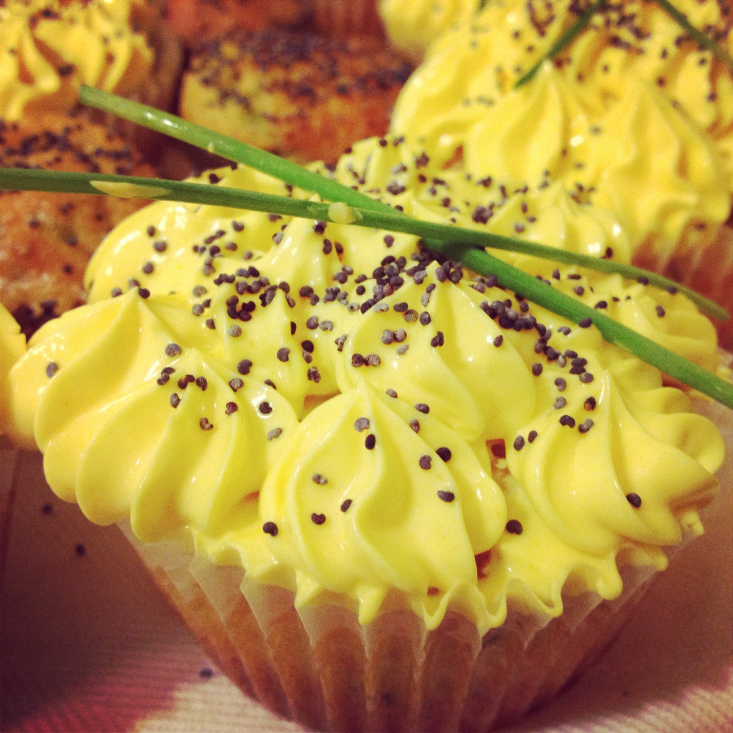 Cupcakes agli zucchini e crema di zafferano