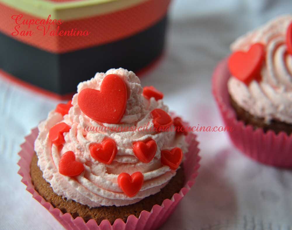 Cupcakes al cacao san valentino