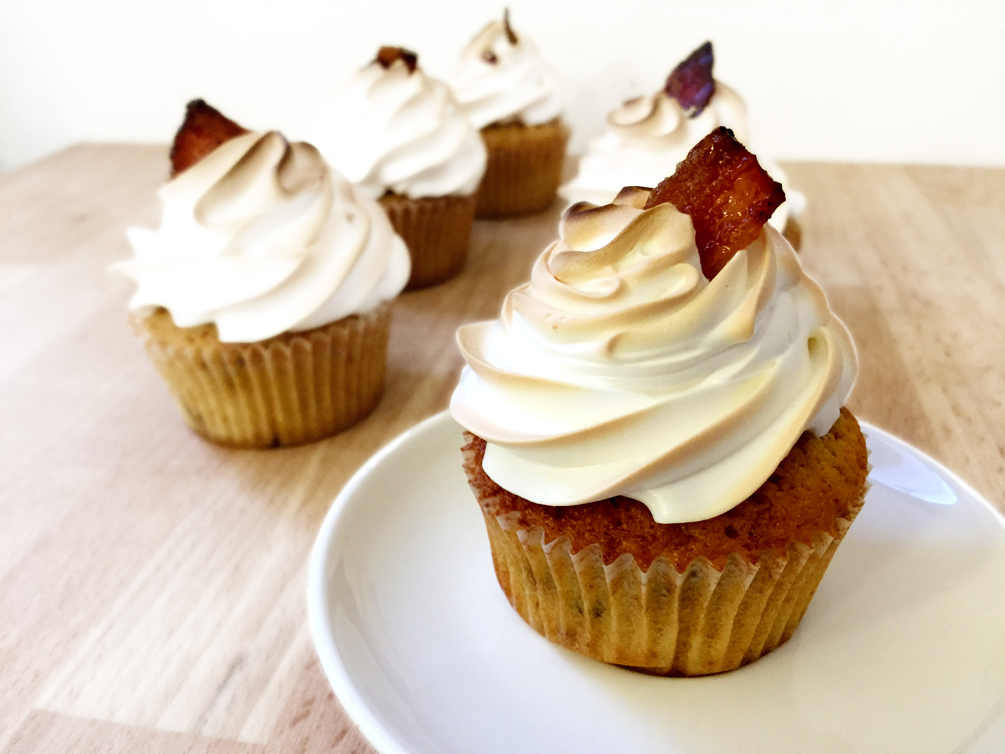 Cupcakes alla pancetta caramellata