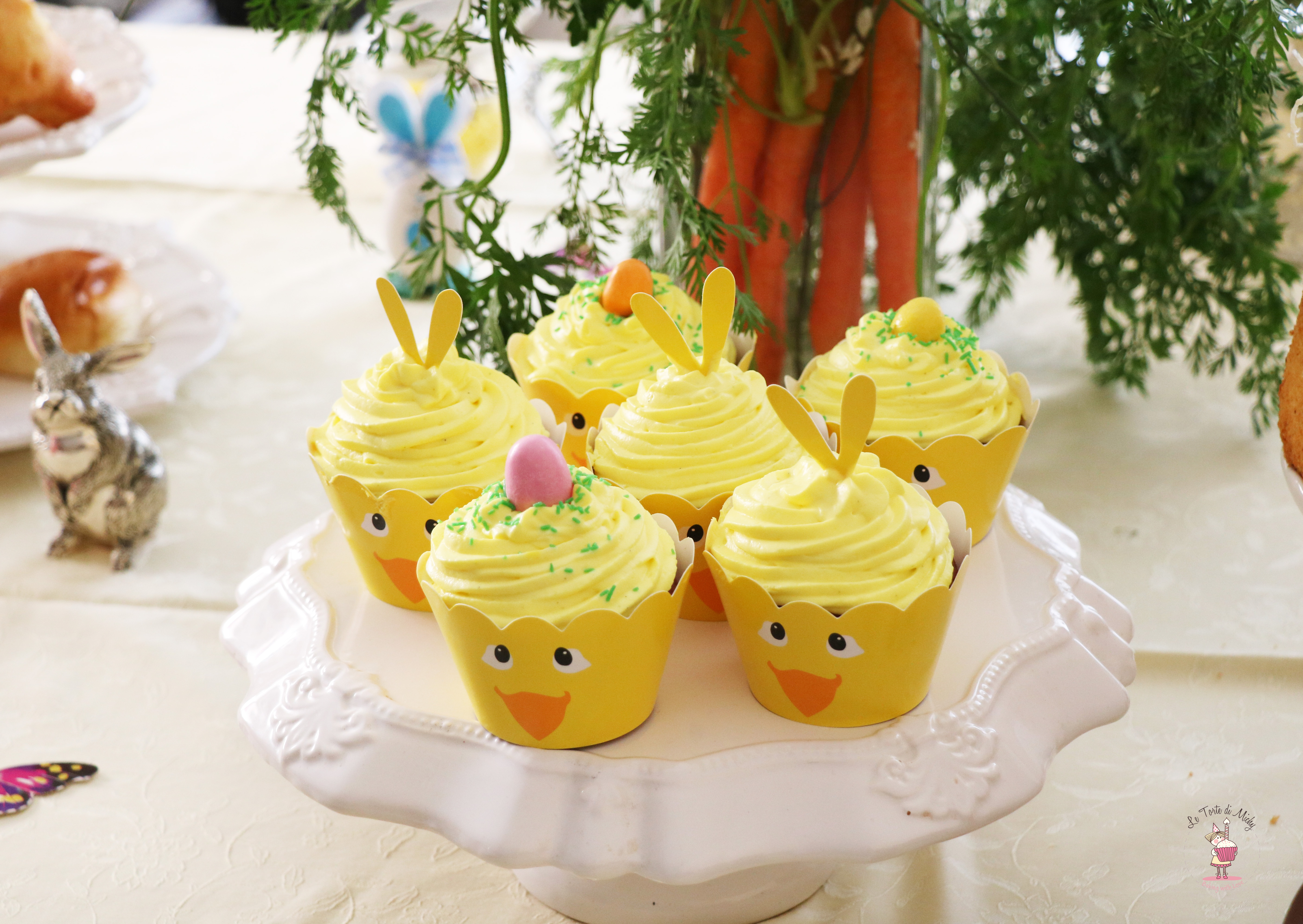Cupcakes pulcino al cioccolato