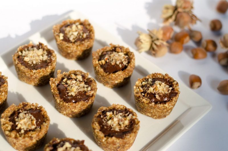 Cupcakes raw al cioccolato