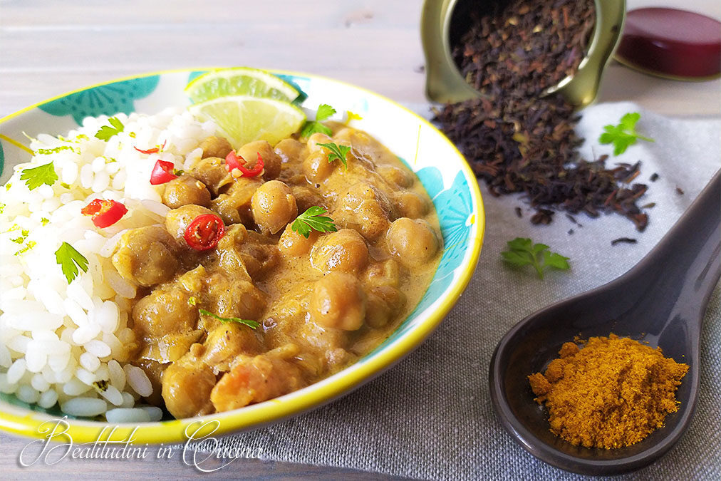 Curry di ceci al latte di cocco