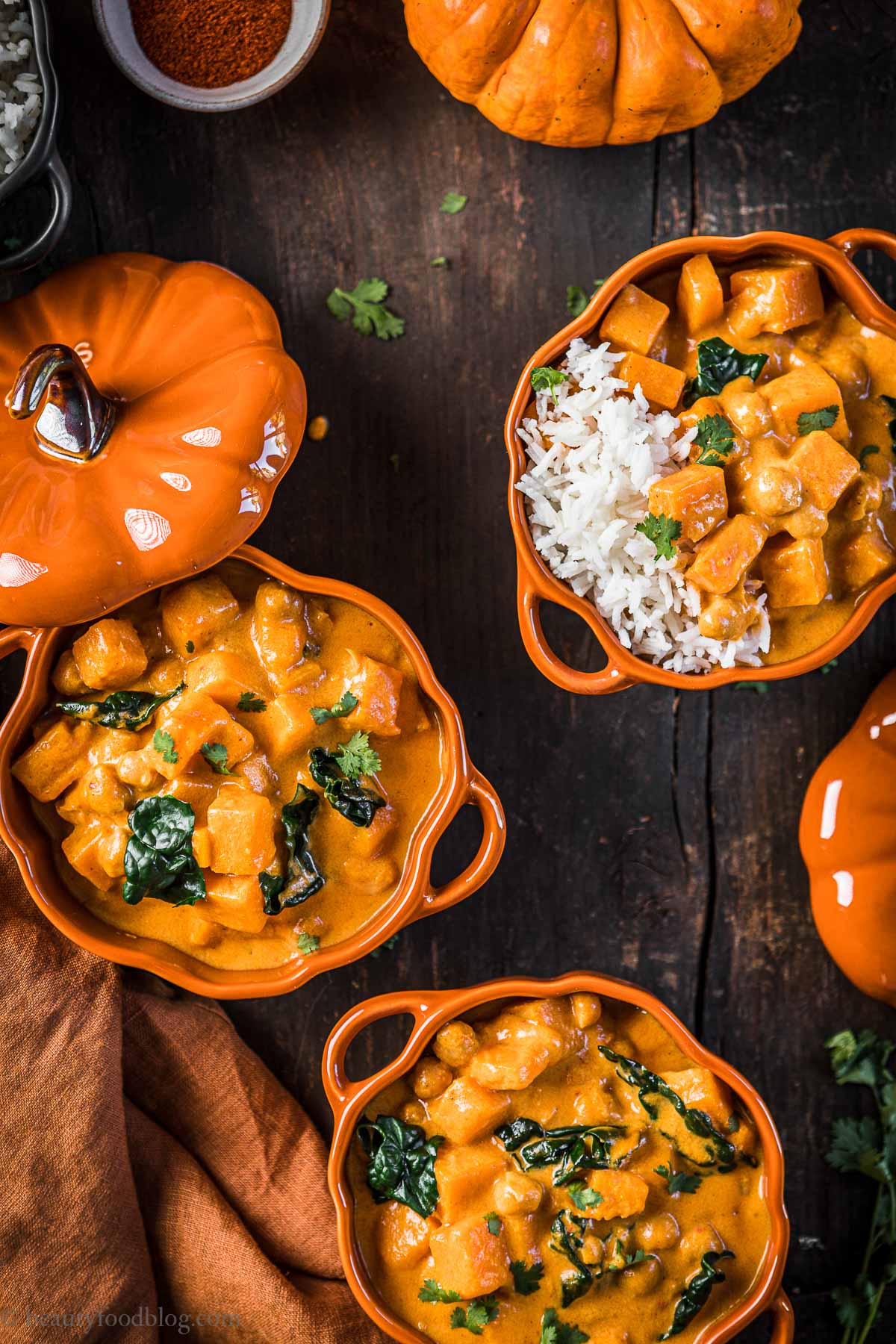 Curry di ceci e zucca vegan pumpkin chickpea curry