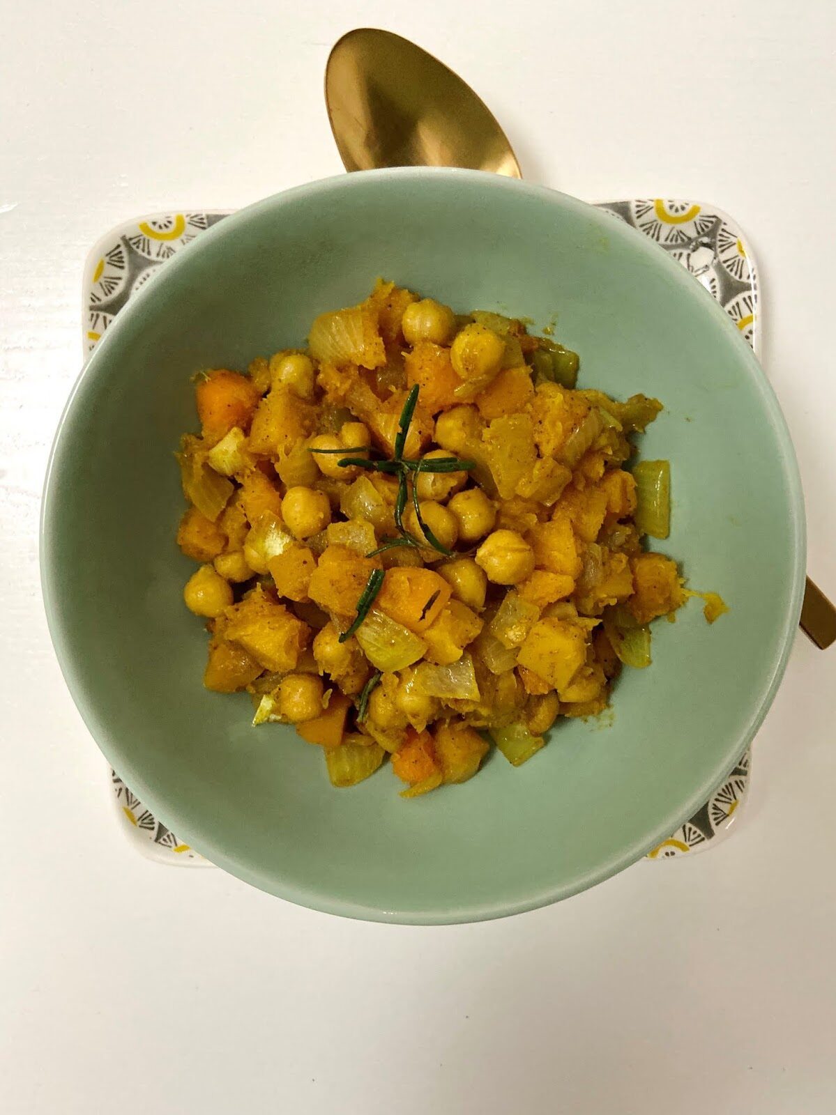 Curry di zucca e ceci