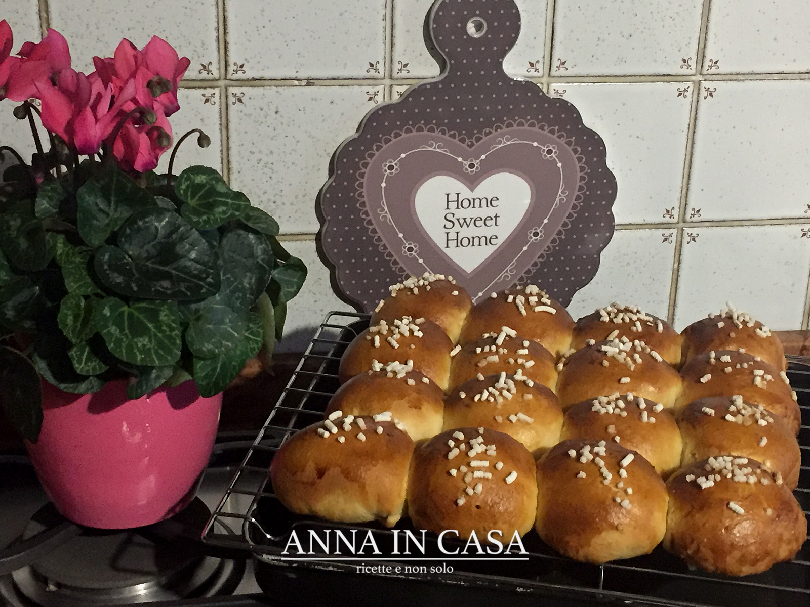 Cuscino di brioche con crema nocciole