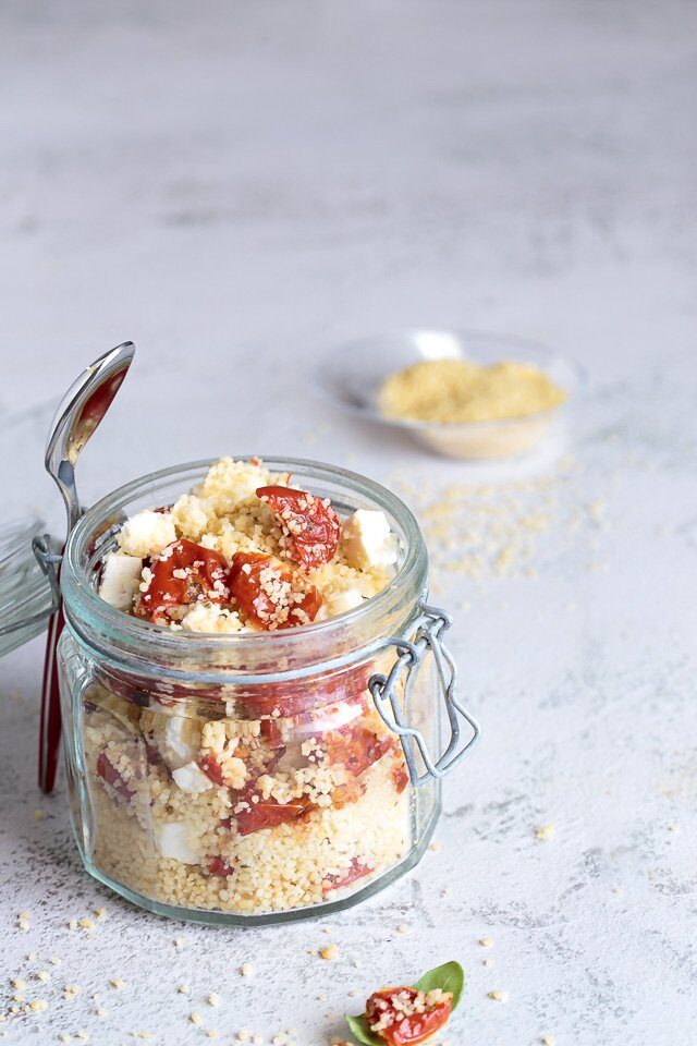 Cuscus feta greca e pomodori confit