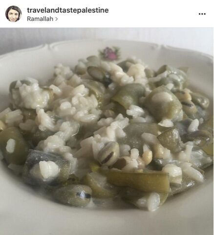 لبنية فول risotto con fave