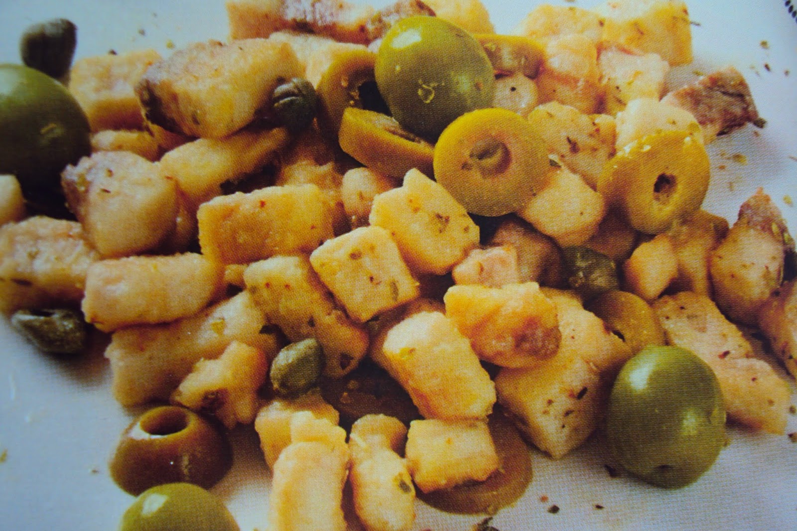 Dadini di pesce spada e olive