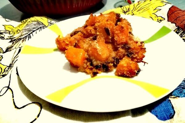 Dadini di zucca gratinati al forno