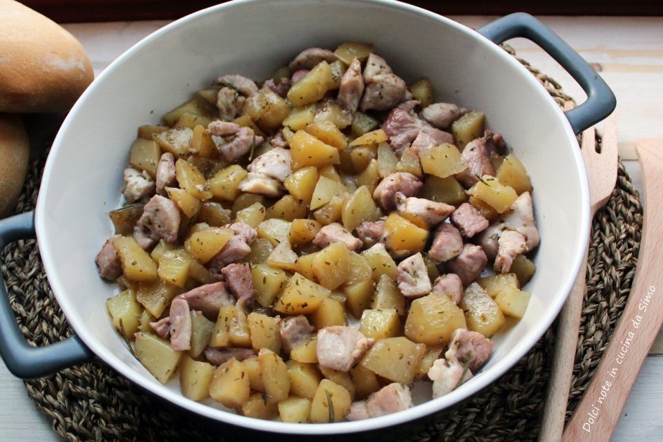 Dadolata di pollo e patate