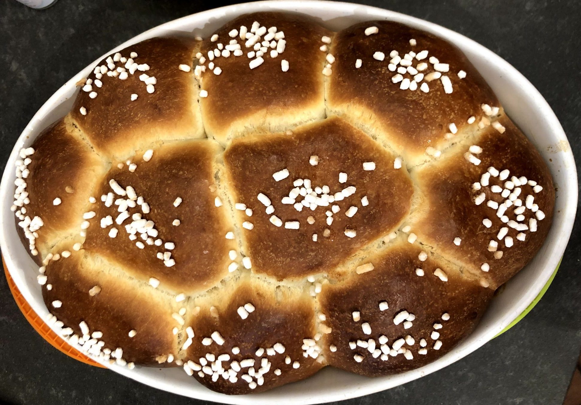 Danubio dolce con crema cioccolato e caffè