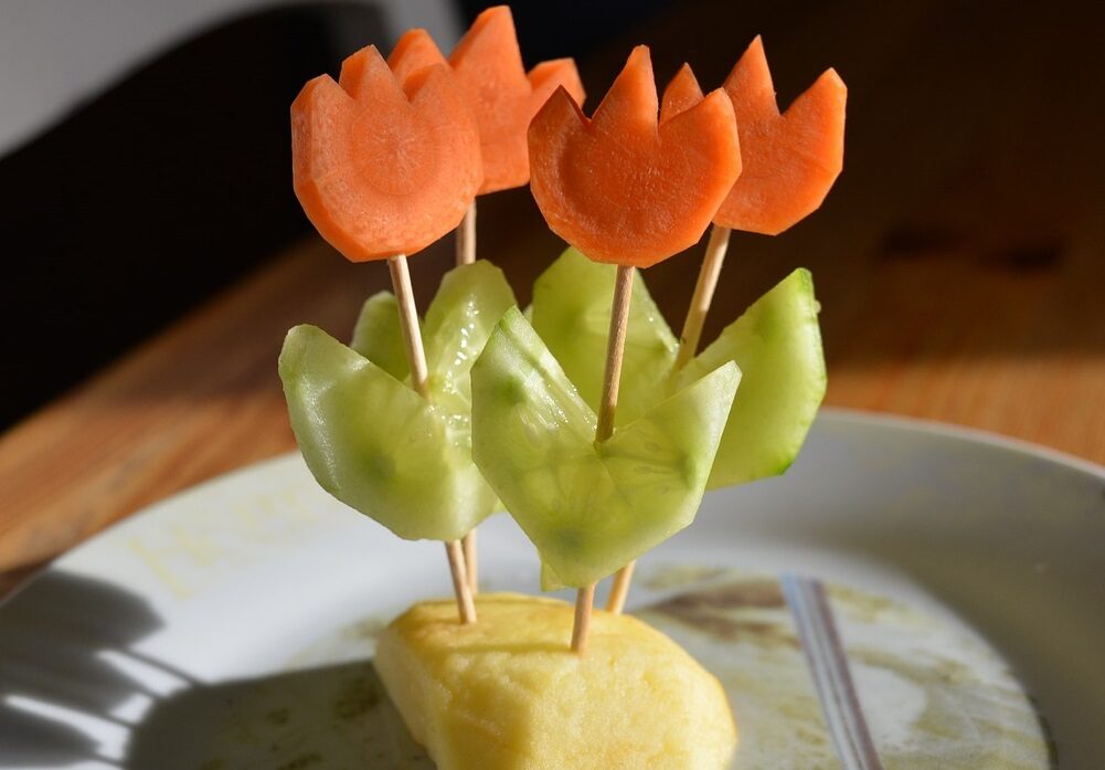 Decorazioni verdure per bambini