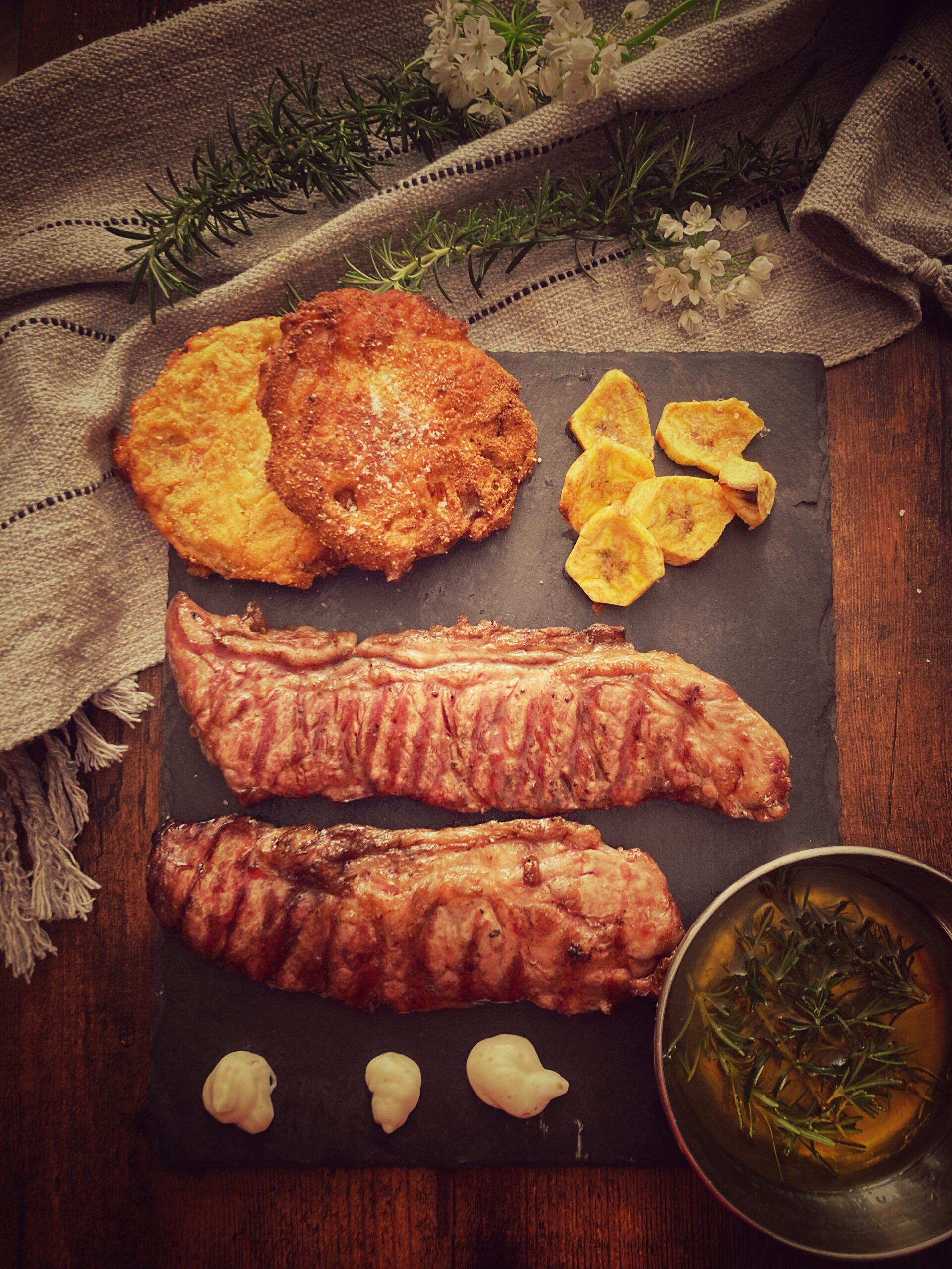 Denver steak con pomodori verdi fritti (stati uniti)