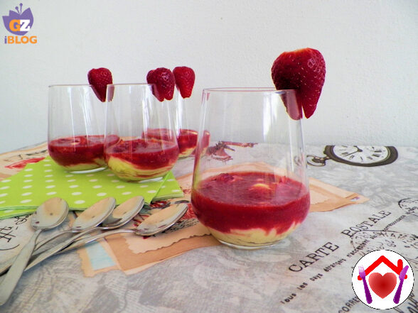 Dessert alle fragole e moscato