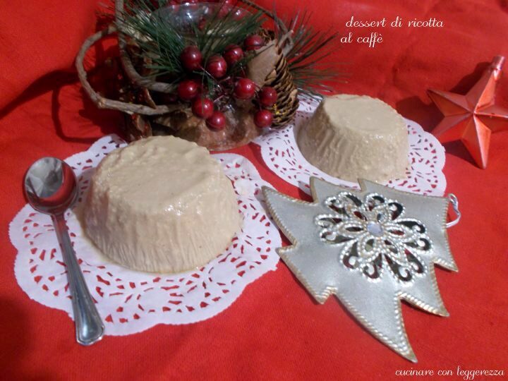 Dessert di ricotta al caffè