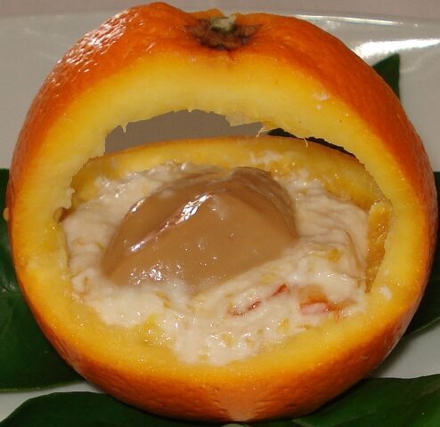 Dessert di ricotta e marmellata d?arancia (per 2)
