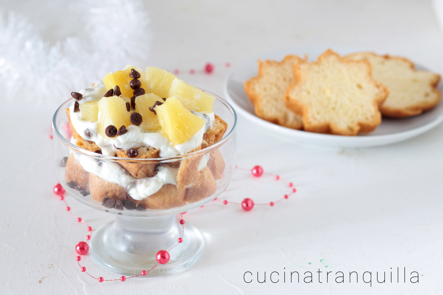 Dolce al pandoro senza cottura